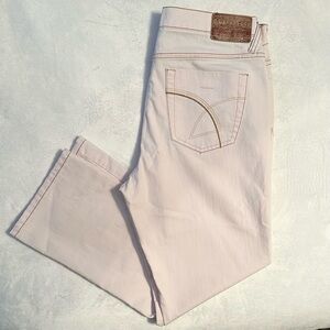 Vintage Z Cavaricci Pale Pink Cropped Jeans Ankle Pants Women’s 12 straight leg